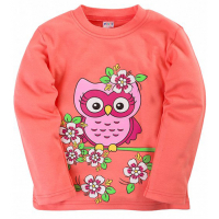 20-46704 "Owl" Джемпер для девочки, 5-8 лет, персиковый 20-46704 "Owl" Джемпер для девочки, 5-8 лет, персиковый